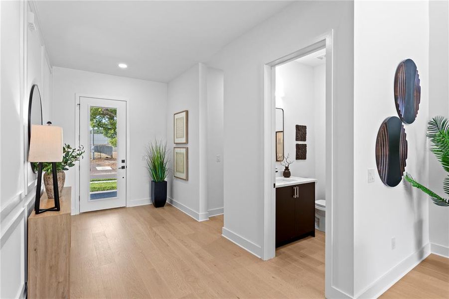 Furnished interior view inside a new home in , Tampa (Image 48).