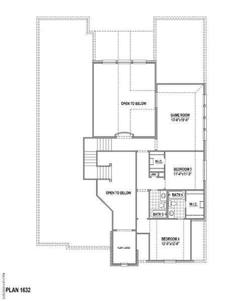 Plan 1632 2nd Floor Plan 1632 2nd Floor