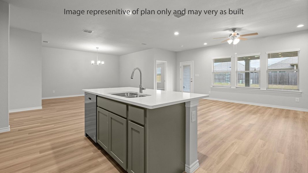 Furnished interior view inside a new home in King's Landing, Corpus Christi (Image 9).