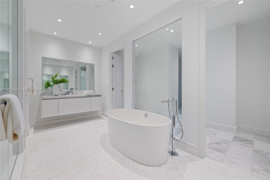 Furnished interior view inside a new home in , Miami (Image 19).