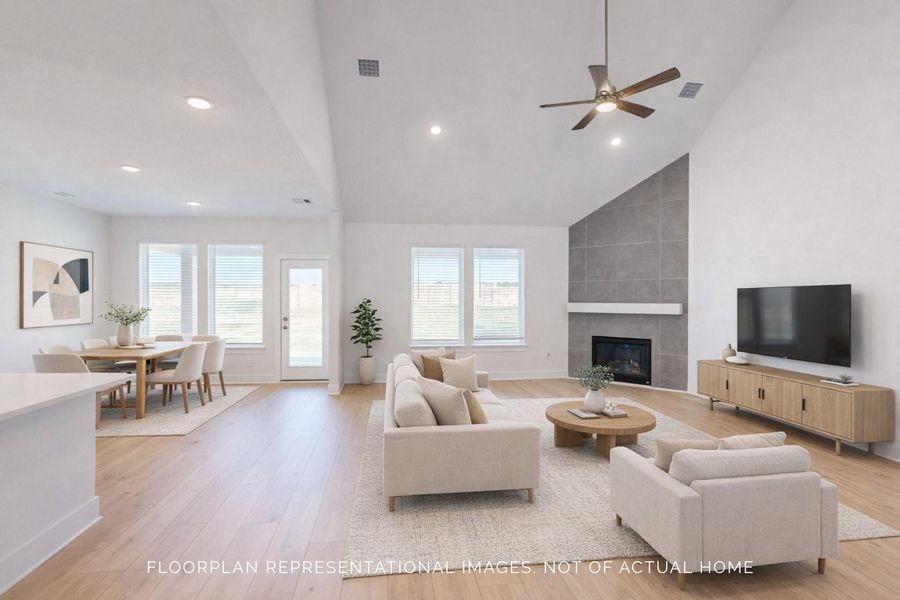 Furnished interior view inside a new home in Sorella, Tomball (Image 16). Furnished interior view inside a new home in Sorella, Tomball (Image 16).