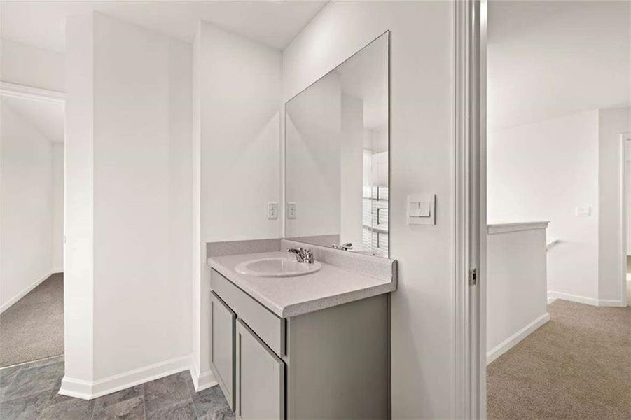 Furnished interior view inside a new home in Oakchase at Hampton, Hampton (Image 13).