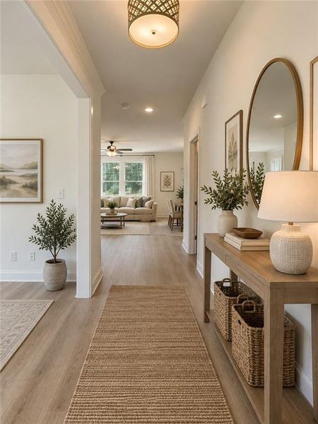 Furnished interior view inside a new home in Adams Estates, Winder (Image 32).