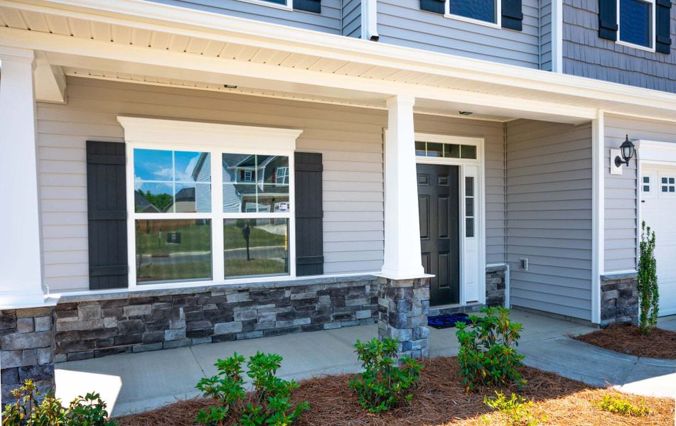 Representative exterior photo of a completed home built from the Drayton by Caviness & Cates Communities in Bartlett Manor, Youngsville, NC (Image 123).