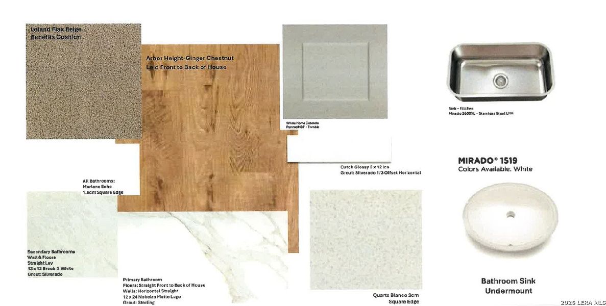 Sample of building materials used in homes in Summerlin, San Antonio (Image 4). Sample of building materials used in homes in Summerlin, San Antonio (Image 4).