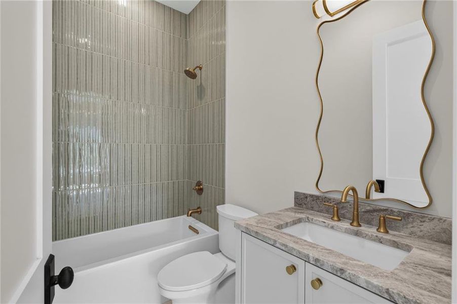 Furnished interior view inside a new home in , Atlanta (Image 17). Furnished interior view inside a new home in , Atlanta (Image 17).