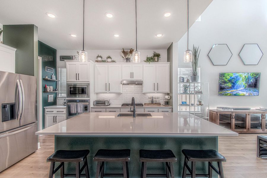 Furnished interior view inside a new home in Parmer Ranch, Georgetown (Image 12).