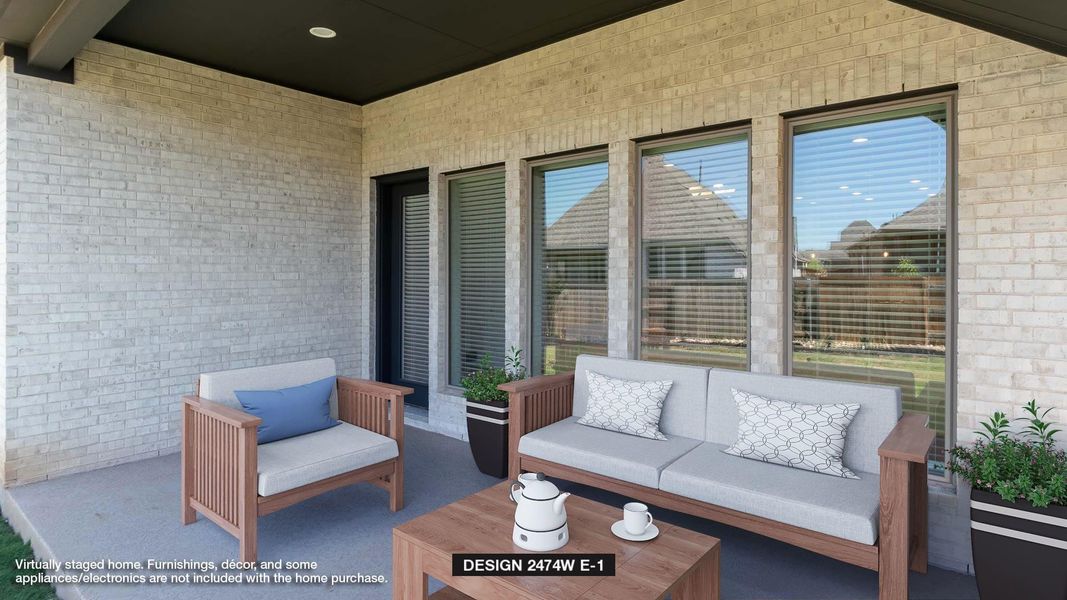 Furnished interior view inside a new home in Everly 50', Tomball (Image 5).