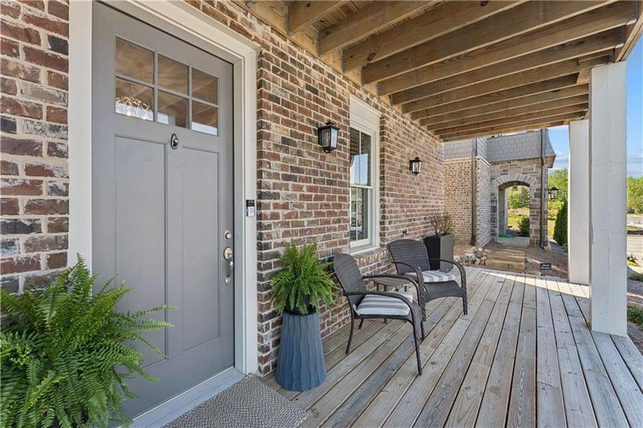 Exterior details and patio area of a home in Crossroads, Milton (Image 28).