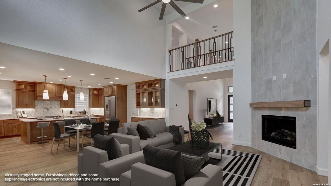 Furnished interior view inside a new home in The Dominion, San Antonio (Image 6). Furnished interior view inside a new home in The Dominion, San Antonio (Image 6).