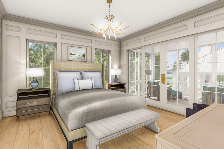 Furnished interior view inside a new home in , Johns Island (Image 8).