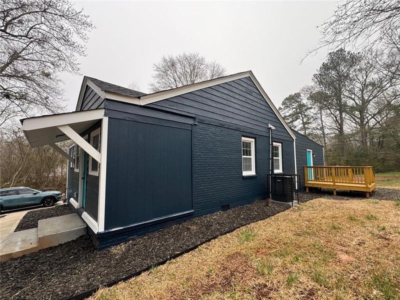 Exterior details and patio area of a home in , West Point (Image 14).