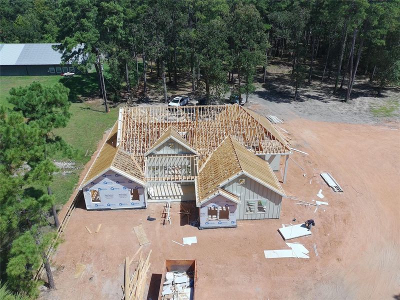 In-progress construction of a new home in , Plantersville, TX (Image 14).