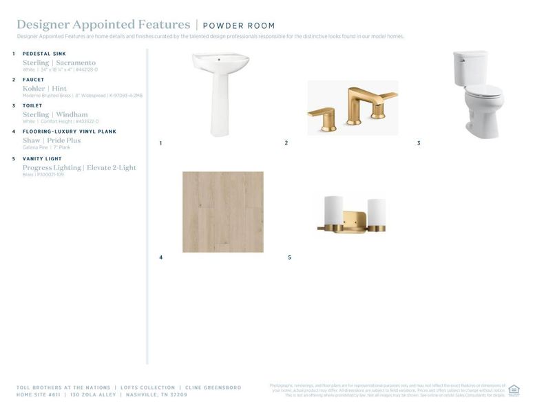 Sample of building materials used in homes in The Nations, Nashville (Image 9).