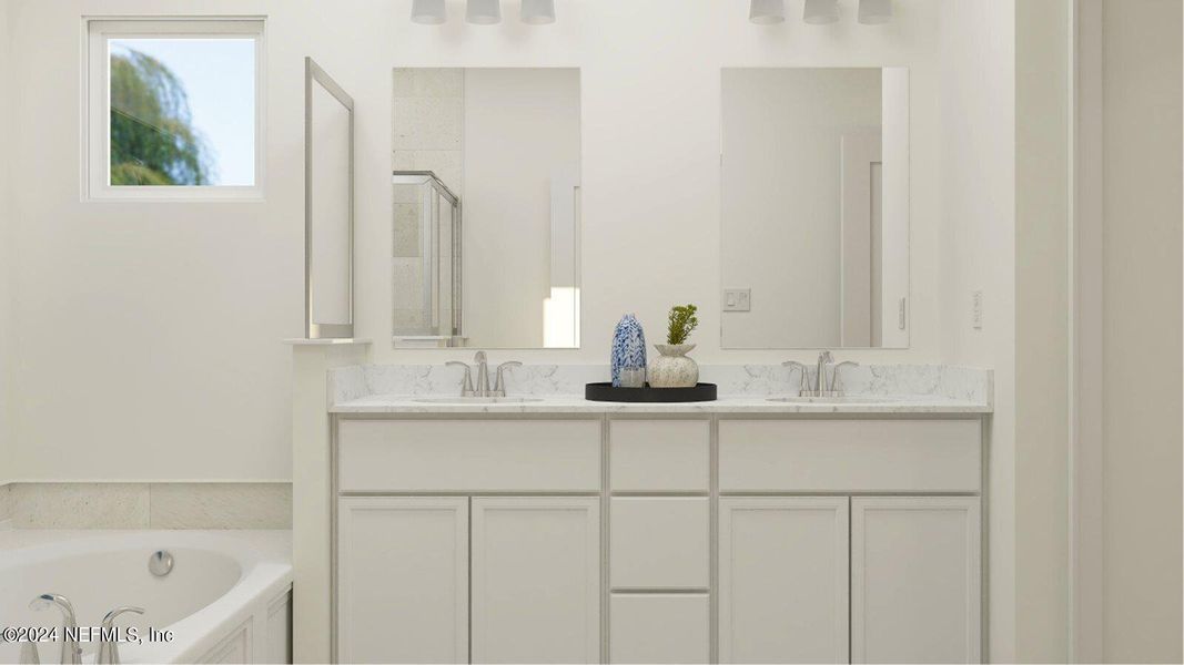 Furnished interior view inside a new home in Saddle Oaks, Jacksonville (Image 16). Furnished interior view inside a new home in Saddle Oaks, Jacksonville (Image 16).