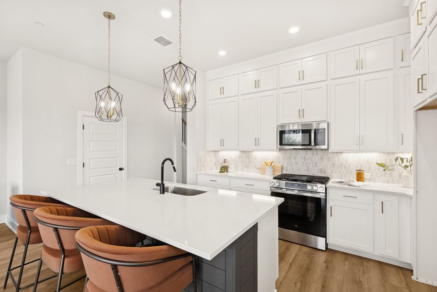 Furnished interior view inside a new home in The Twilight at Goodnight Ranch, Austin (Image 7).