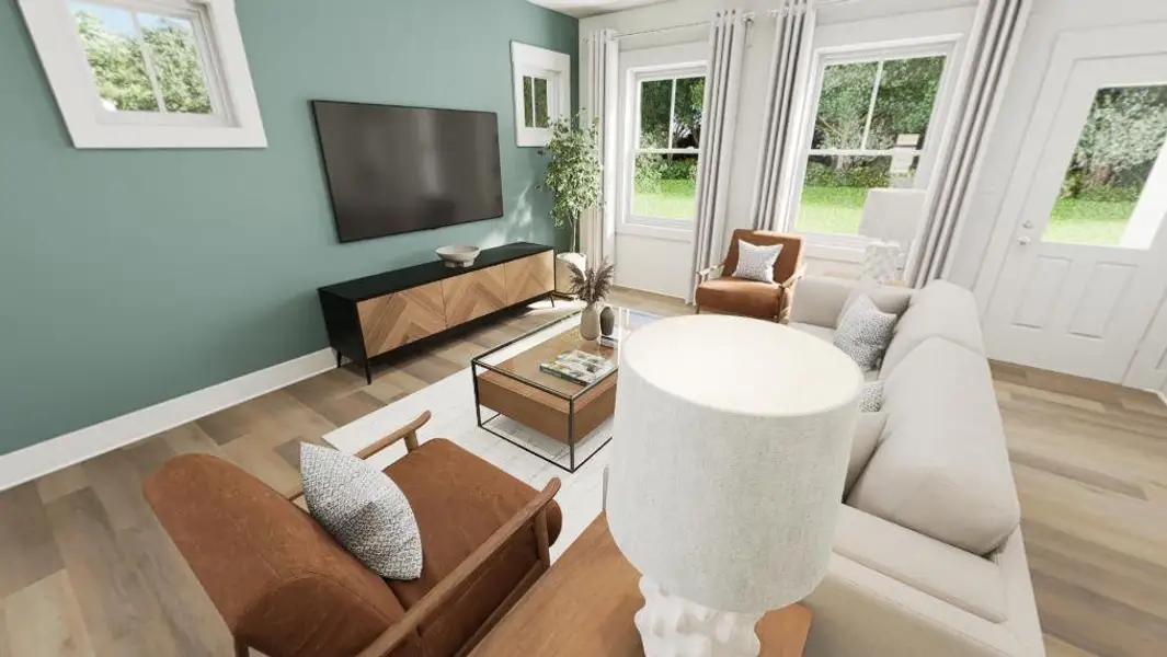 Furnished interior view inside a new home in Golden Gate, High Point (Image 3).