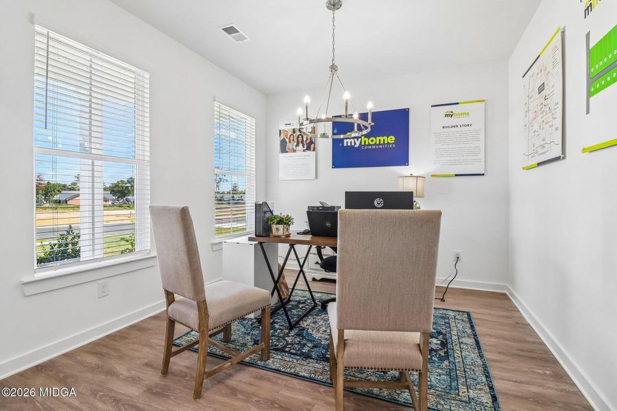 Furnished interior view inside a new home in Robins Estates, Warner Robins (Image 27).