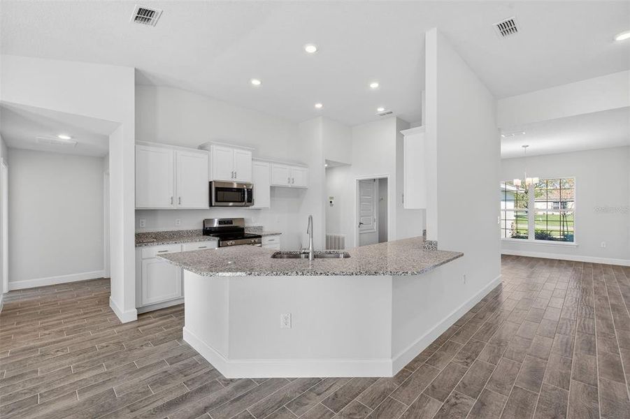 Furnished interior view inside a new home in Hill Country Estates, Dade City (Image 7). Furnished interior view inside a new home in Hill Country Estates, Dade City (Image 7).