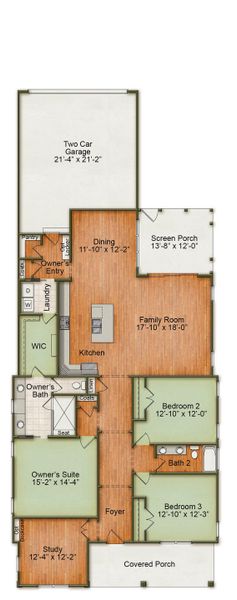 2D floor plan layout for the Hutchinson (Ranch) by Homes by Dickerson in Nexton, Summerville, SC (Image 4). 2D floor plan layout for the Hutchinson (Ranch) by Homes by Dickerson in Nexton, Summerville, SC (Image 4).