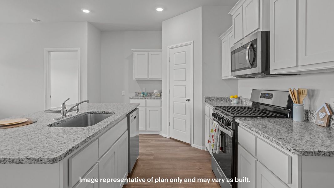 Representative furnished interior of a home built from the The Denton by D.R. Horton in Allen Farms, Lubbock (Image 5).