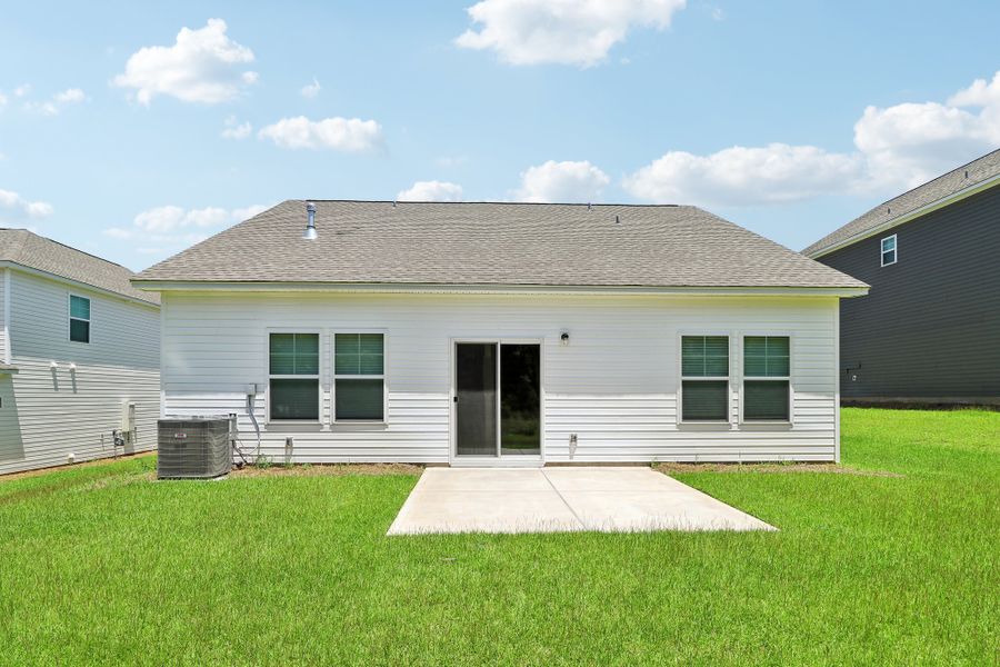 Representative exterior photo of a completed home built from the Buck Island II by Great Southern Homes in Providence Station at Trolley Run, Aiken, SC (Image 43).