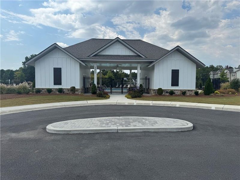 Front exterior of a new home in , Duluth, GA, highlighting curb appeal (Image 22). Front exterior of a new home in , Duluth, GA, highlighting curb appeal (Image 22).