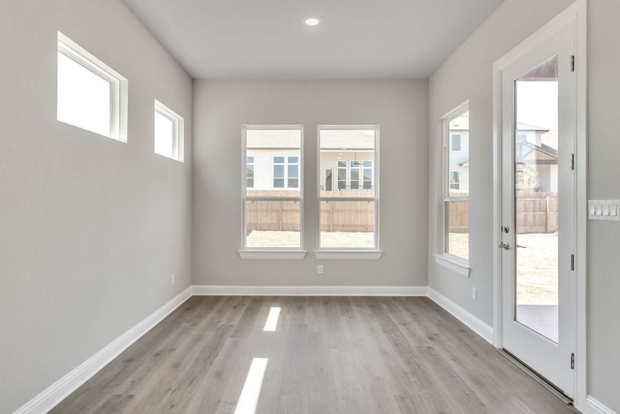 Representative unfurnished interior of a home built from the Harrison by GFO Home in Santa Rita Ranch, Liberty Hill (Image 47). Representative unfurnished interior of a home built from the Harrison by GFO Home in Santa Rita Ranch, Liberty Hill (Image 47).
