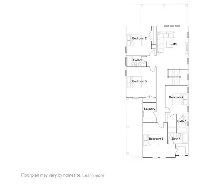 2D floor plan layout of this home in , Summerville, SC (Image 2).