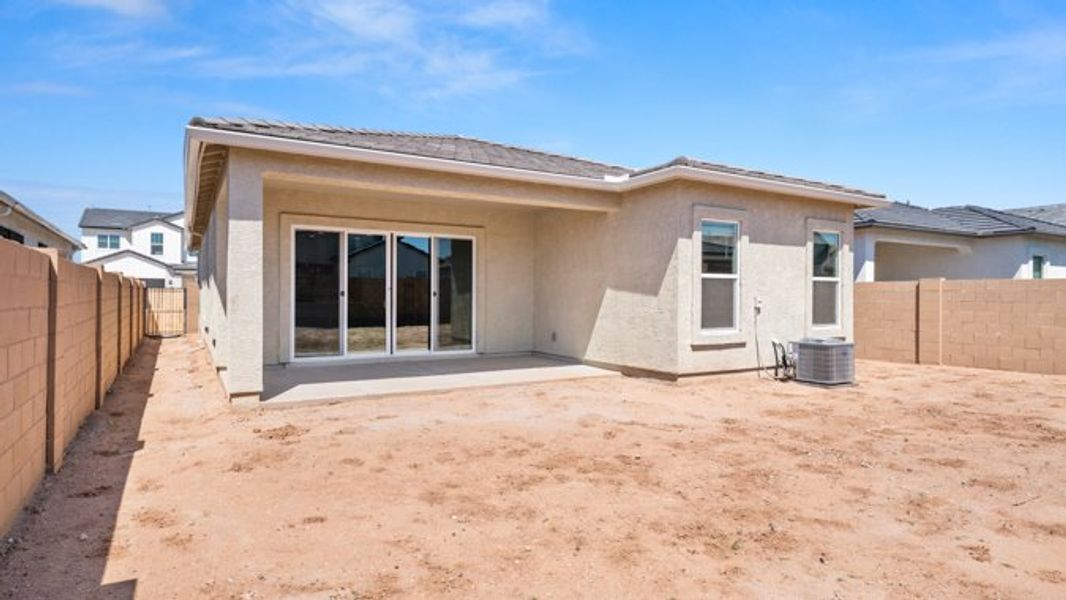 Exterior details and patio area of a home in Apache Farms, Buckeye (Image 3).