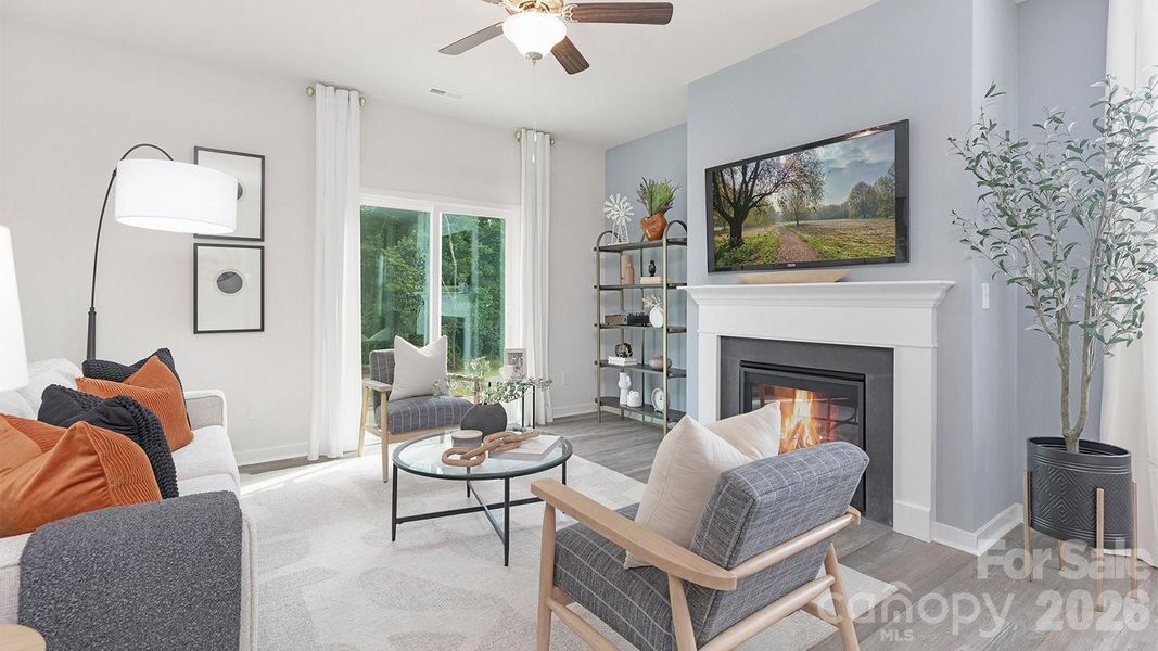 Furnished interior view inside a new home in Cramer Estates, Gastonia (Image 9).