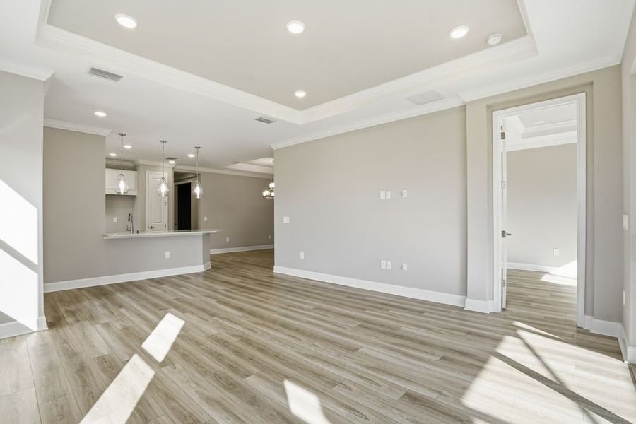 Spacious, unfurnished interior of a new home in Esplanade at Azario Lakewood Ranch, Lakewood Ranch (Image 11). Spacious, unfurnished interior of a new home in Esplanade at Azario Lakewood Ranch, Lakewood Ranch (Image 11).