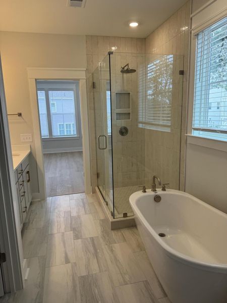 Furnished interior view inside a new home in Oak Bluff, Charleston (Image 20). Furnished interior view inside a new home in Oak Bluff, Charleston (Image 20).