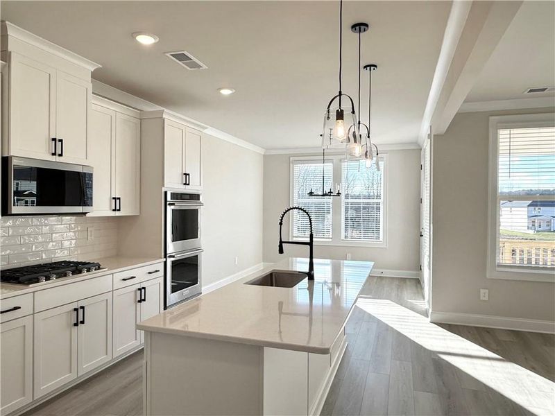 Furnished interior view inside a new home in , Braselton (Image 10).
