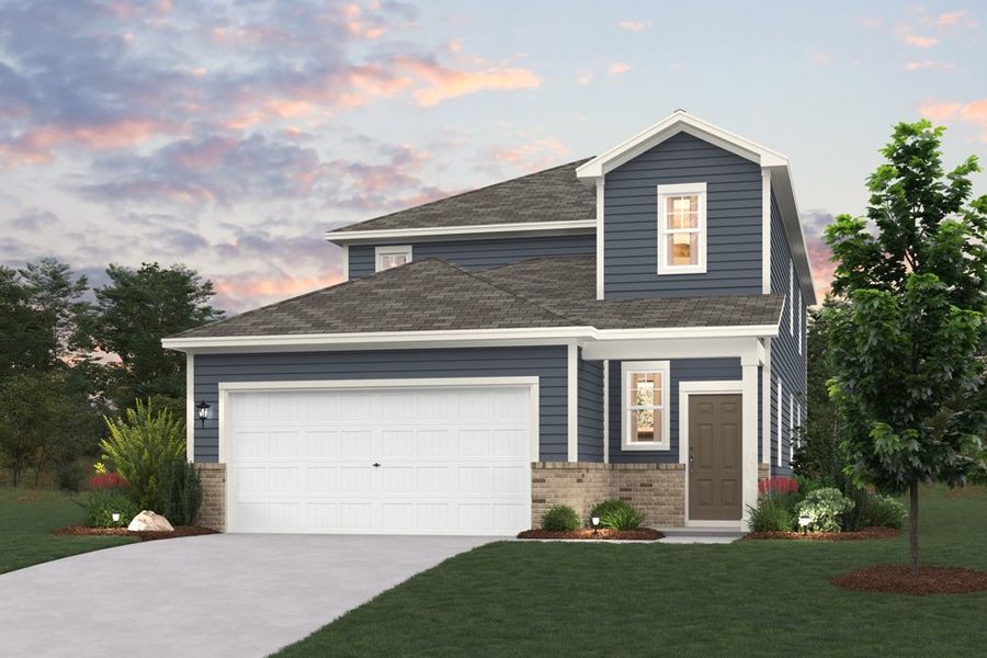 Representative exterior photo of a completed home built from the Graham by Century Communities in Cedar Hollow, Hickory, NC (Image 1). Representative exterior photo of a completed home built from the Graham by Century Communities in Cedar Hollow, Hickory, NC (Image 1).