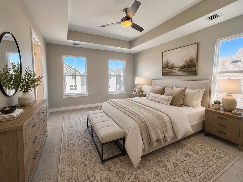 Representative furnished interior of a home built from the Beechwood by Perfection Builders in Heritage Commons, Andover (Image 4).