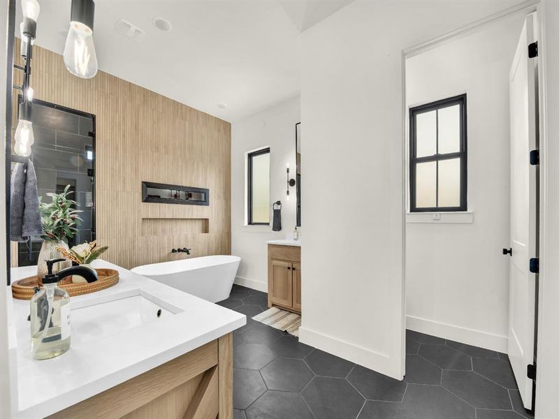 Furnished interior view inside a new home in , Aledo (Image 24).