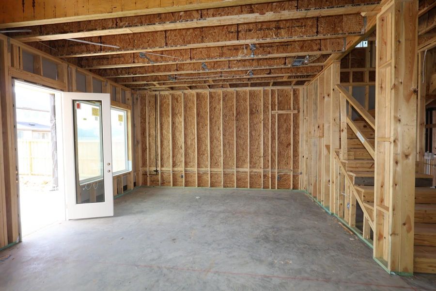 In-progress construction of a new home in Dunham Pointe, Cypress, TX (Image 6).