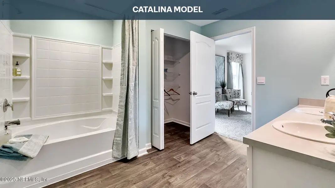 Furnished interior view inside a new home in Copes Landing, Jacksonville (Image 9). Furnished interior view inside a new home in Copes Landing, Jacksonville (Image 9).