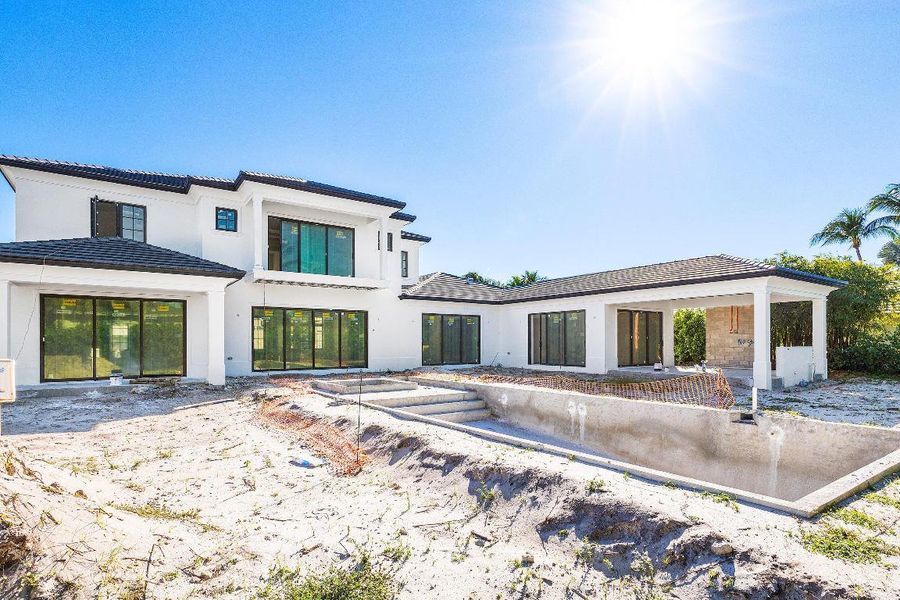 Backyard & Pool Construction Progress