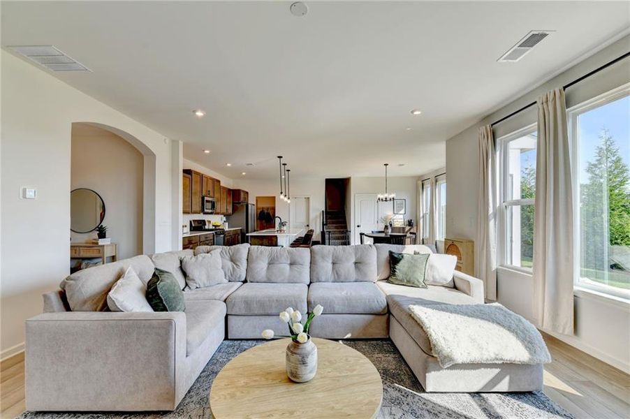 Furnished interior view inside a new home in Sweetbay Farm, Lawrenceville (Image 31).