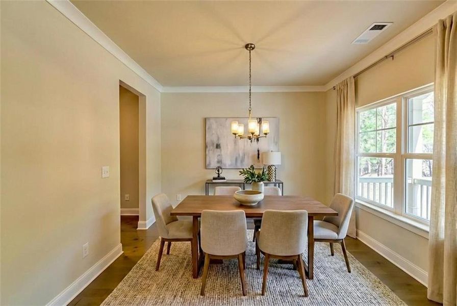 Furnished interior view inside a new home in , Dallas (Image 7).