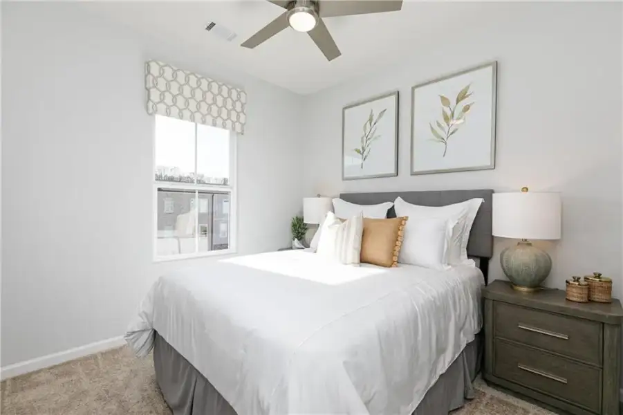Furnished interior view inside a new home in , Powder Springs (Image 16). Furnished interior view inside a new home in , Powder Springs (Image 16).
