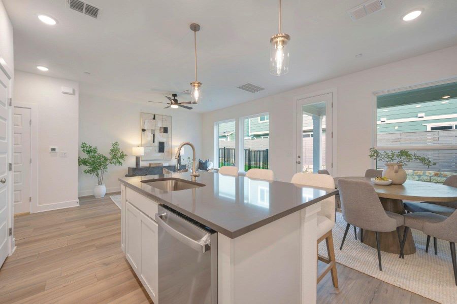 Kitchen - Dining Area (Staged)