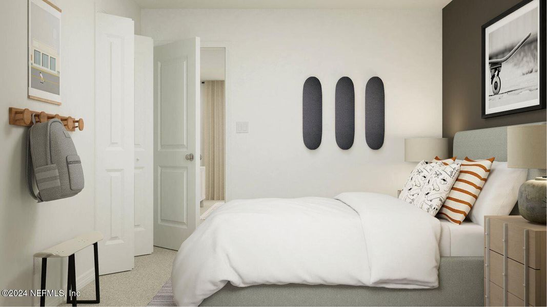 Furnished interior view inside a new home in Saddle Oaks, Jacksonville (Image 23).