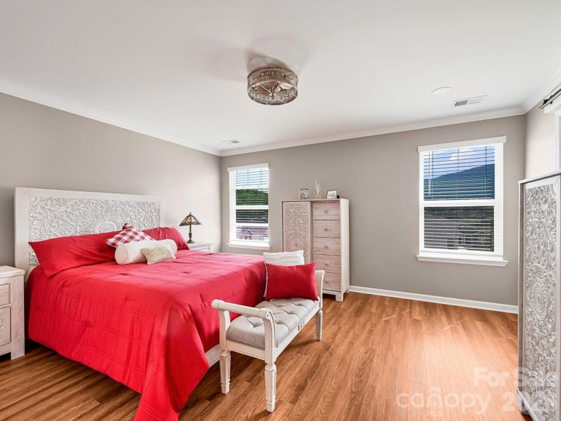 Primary Bedroom 2 Upstairs with Mtn Views