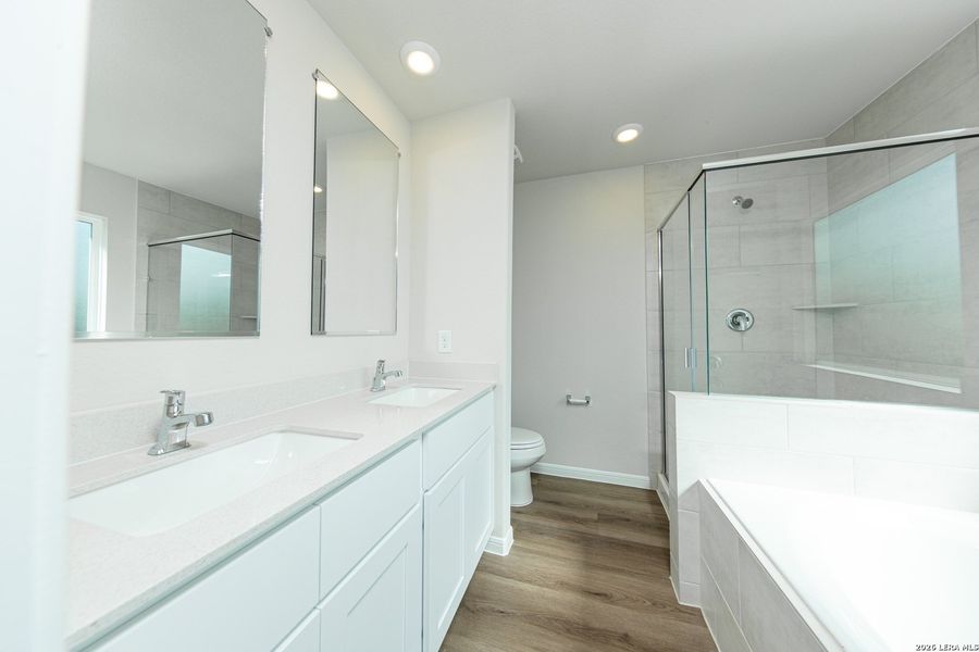 Furnished interior view inside a new home in Applewhite Meadows, San Antonio (Image 3). Furnished interior view inside a new home in Applewhite Meadows, San Antonio (Image 3).