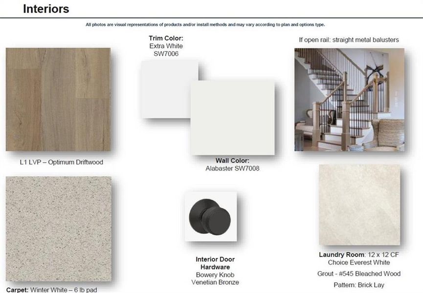 Sample of building materials used in homes in Palisades Single Family, Cumming (Image 17). Sample of building materials used in homes in Palisades Single Family, Cumming (Image 17).