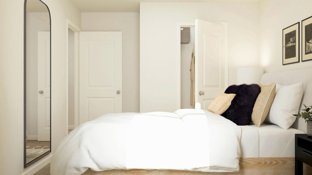 A white couch in a room. A white couch in a room.