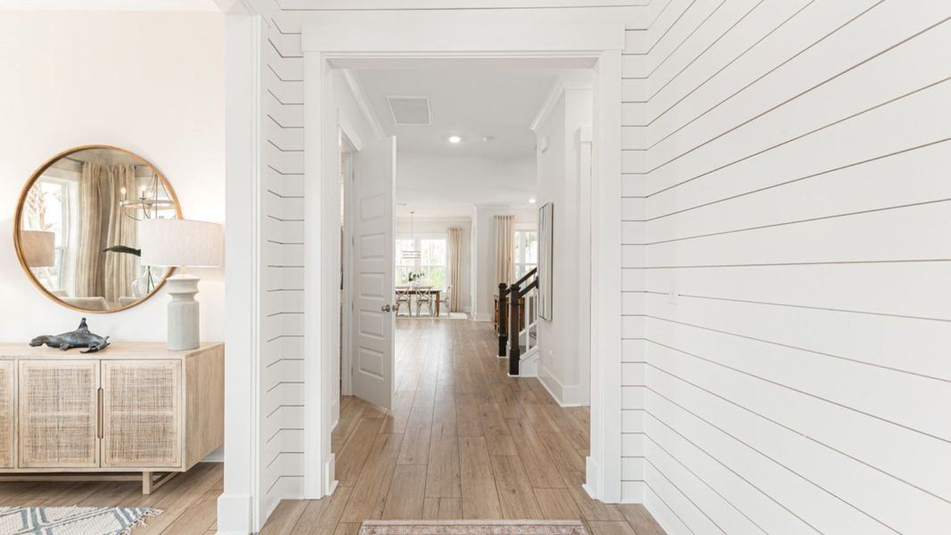 shiplap entry foyer